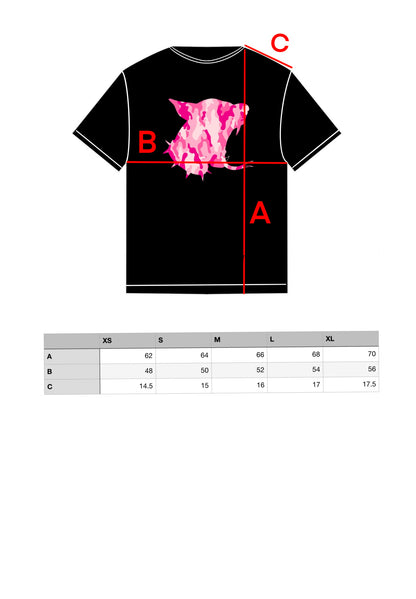 Camo CrawlHeart T-shirt Black